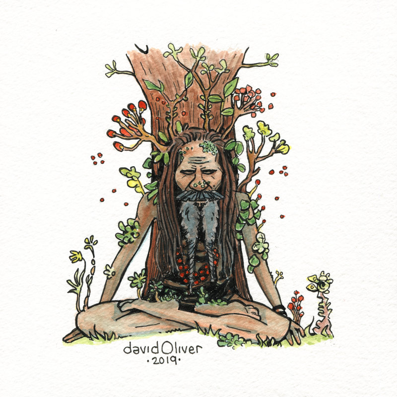 Overgrown illustration by David Oliver